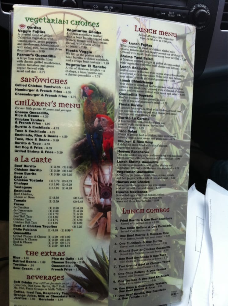 La Carreta Restaurant & Bar Menu - Image 2